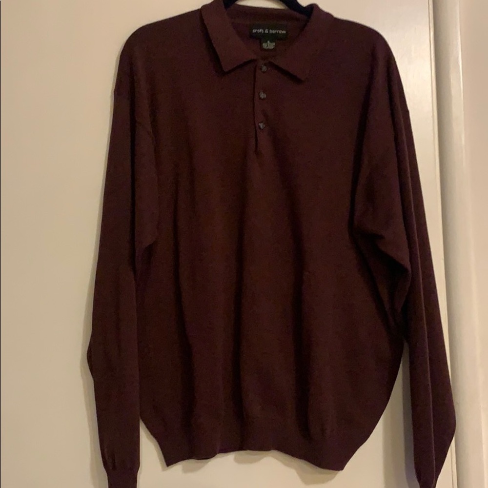 Men’s Croft & Barrow Burgundy Sweater Size XL